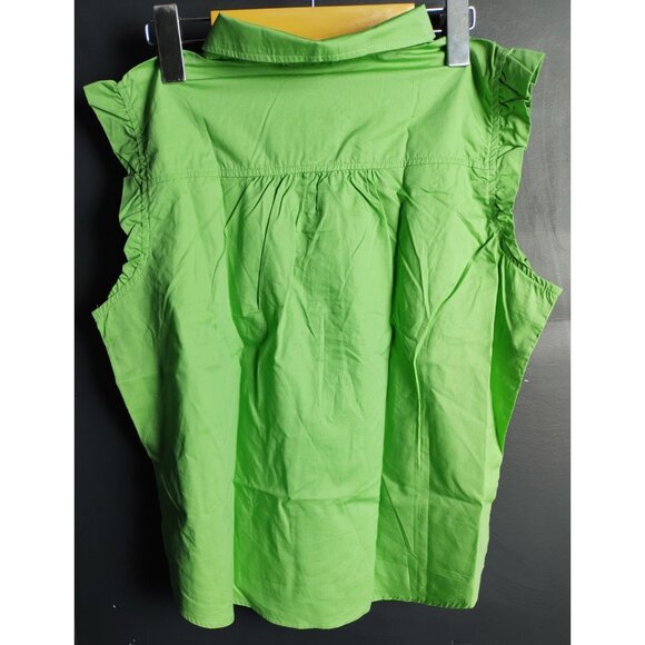LOFT Green Sleeveless Pullover Blouse Women’s Size M Lightweight Chic Top NWT - Picture 4 of 7